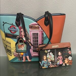 Nikky by Nicole Lee Tote & Wristlet Set